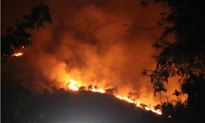 Fires blaze over Theni hills